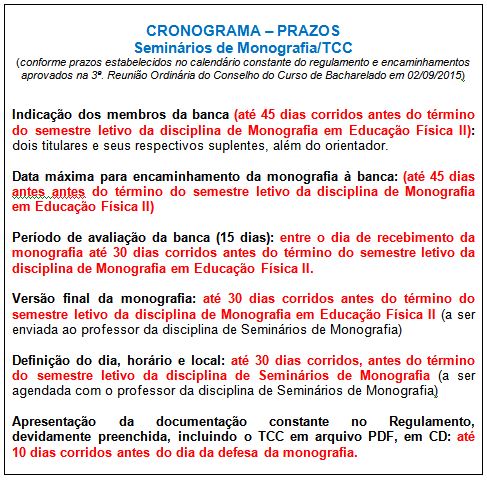 Prazos TCC