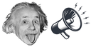 einstein e megafone